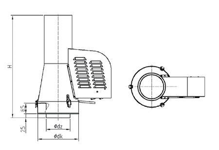 03 450 DIMENSIONI CON BASE ROTONDA