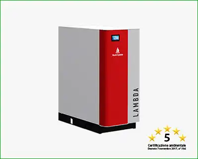 MARELI SYSTEM - Caldaia a legna MARELI LCG LAMBDA con gassificazione a fiamma inversa